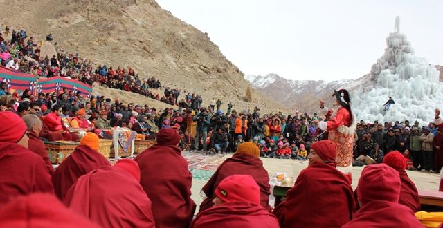ICE STUPA ARTIFICIAL GLACIER INAUGURATED...                                 5th of March 2015