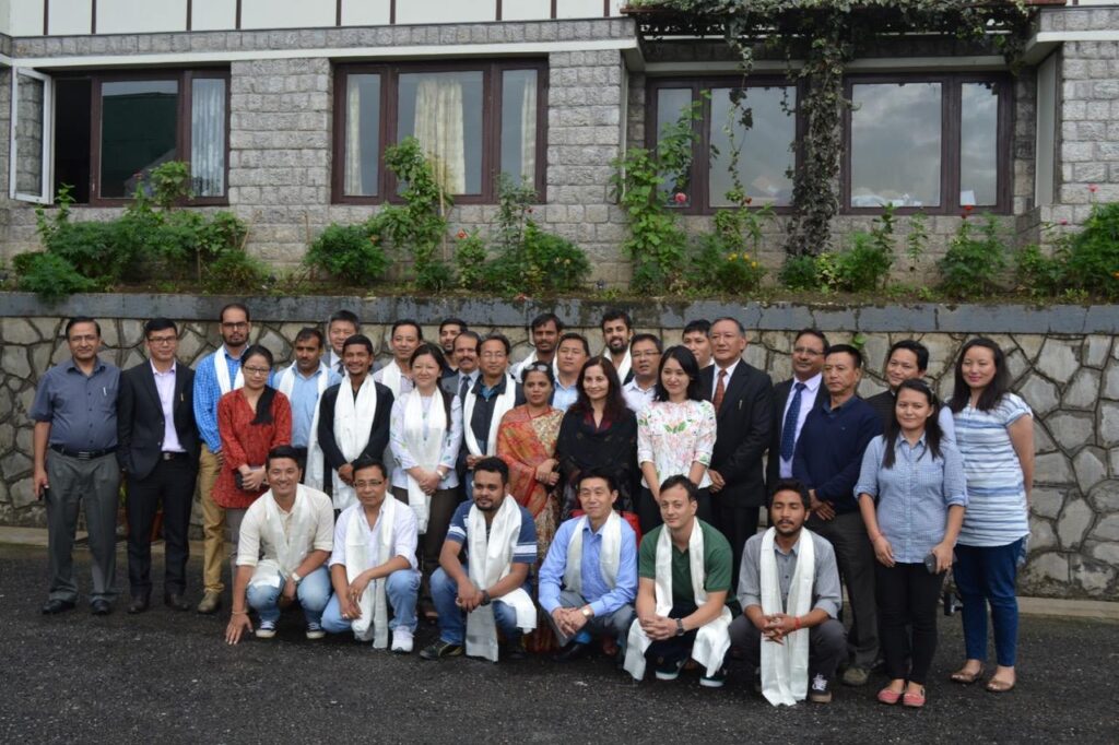 It was an inter-departmental expedition comprising scientists, engineers and officials from departments like the Department of Science & Technology (DST), Sikkim State Disaster Management Agency (SDMA), Department of Mines & Geology, Water Resource and River Development, Forests & Wildlife… as also the Indo Tibetan Border Police (ITBP) and the Indian Army… along with of course our small team from Ladakh comprising Stanzin Norbu Shara, Namgyal Tashi Hemisshukpachan, Suryanarayanan Balasubramanyan (from Chennai) and me Sonam Wangchuk. We were seen off by the top bureaucracy of Sikkim State on the 30th of August from Gangtok with a warm sendoff function.